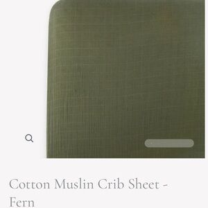 Little Unicorn Cotton Muslin Crib Sheet - Fern